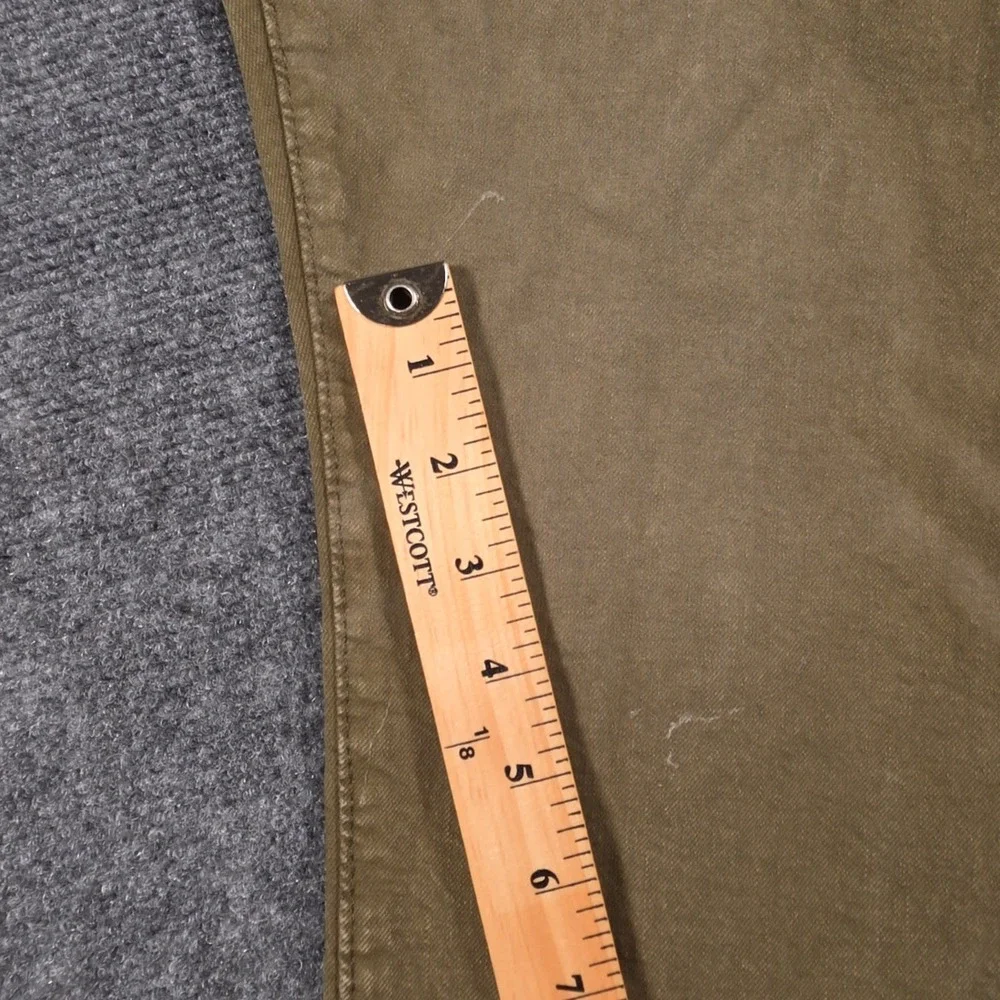 Polo Ralph Lauren Sullivan Slim Jeans Mens 34x32 Olive Green Fading Whiskered